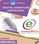eMudhra Class 3 Individual Signing DSC for 2 Years With Token
