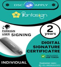 Pantasign Class 3 Individual Foreign Signing DSC For 2 Years With Token
