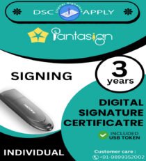 Pantasign Class 3 Individual Signing DSC For 3 Years With Token