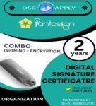 Pantasign Class 3 Combo DSC Organization Signing and Encryption For 2 Years with Token