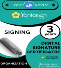 Pantasign Class 3 Organization Signing DSC For 3 Years With Token