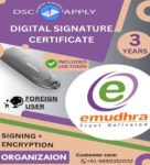 eMudhra Class 3 Organization Foreign Combo DSC Signing And Encryption For 3 Years With Token