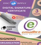 eMudhra Class 3 Organization Foreign Signing DSC For 3 Years
