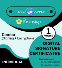 Pantasign Class 3 Individual Combo Digital Signature Certificate 1 Year India